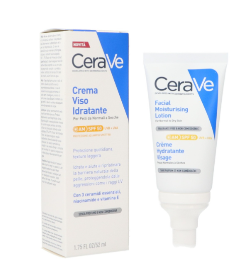 CeraVe - Crème hydratante visage spf 50 - 52ml