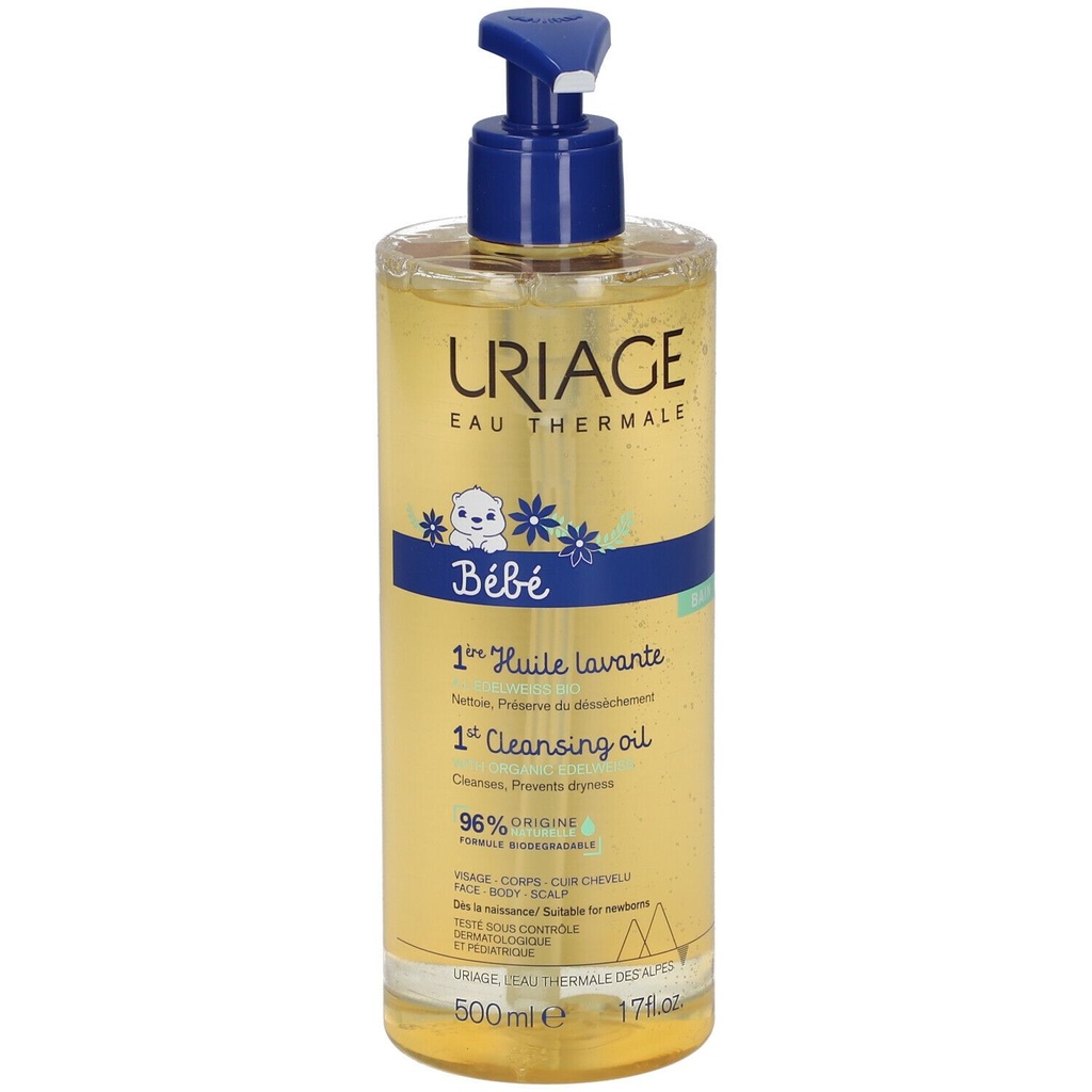 Uriage - Bébé huile lavante 500ml 