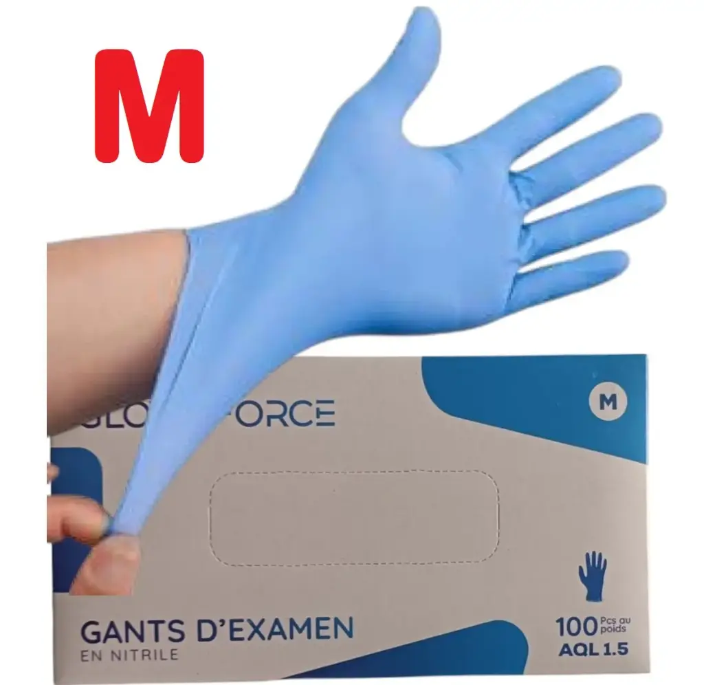[ARGNK-M] Glove FORCE / Hygloves - Gants Nitrile M
