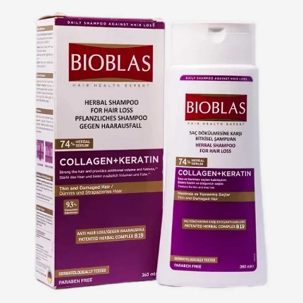 BIOBLAS - Shampoo Collagen et Keratin 400ml