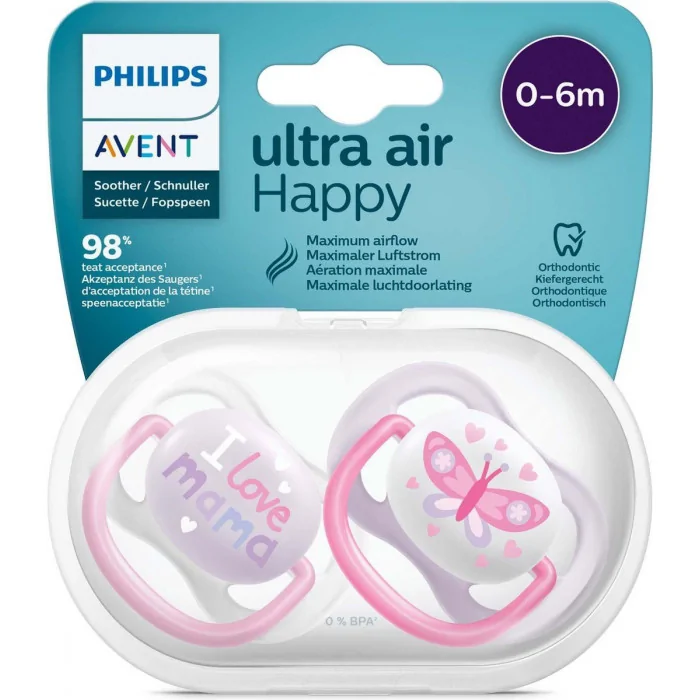 AVENT - Sucette Ultra Air Collection 0-6mois