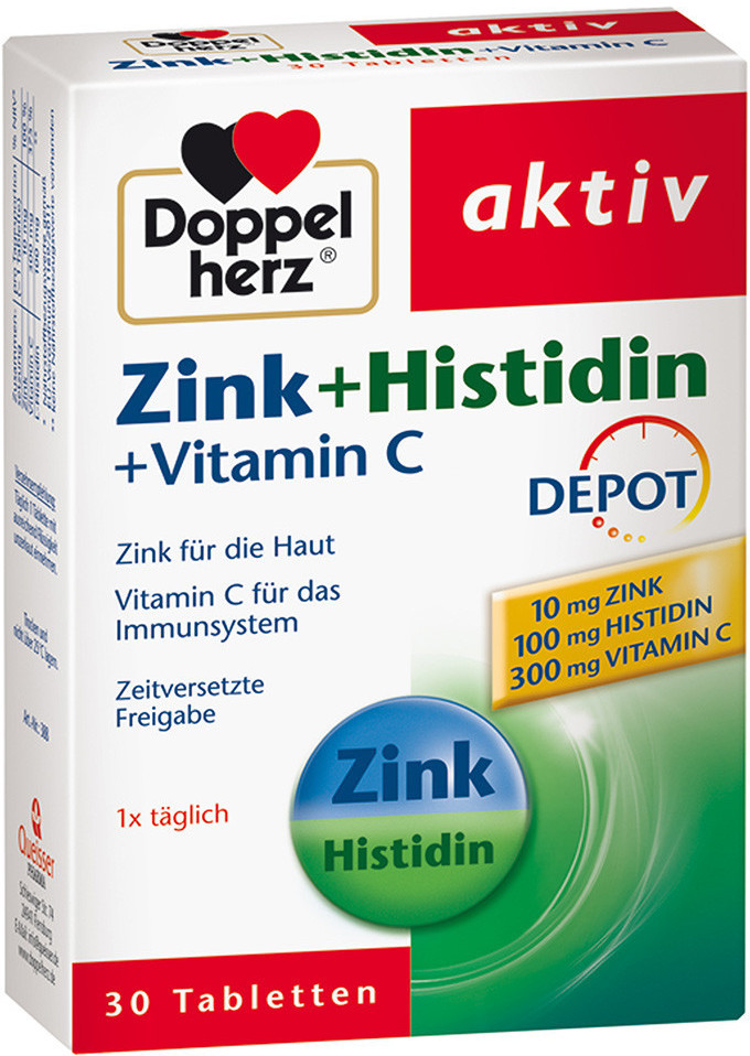 Doppel herz - Zink 15 +Histidin +Vitamin C