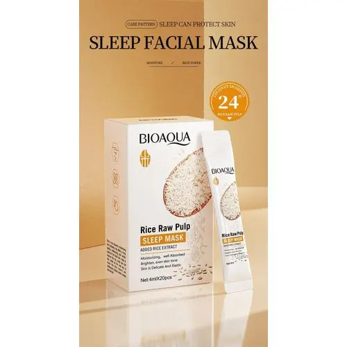 BIOAQUA - Masque de sommeil à la pulpe de riz 20pcs