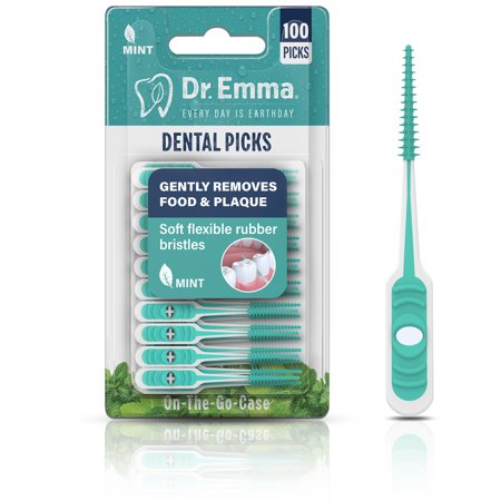 Dr Emma - Piques dentaires menthe 100pcs