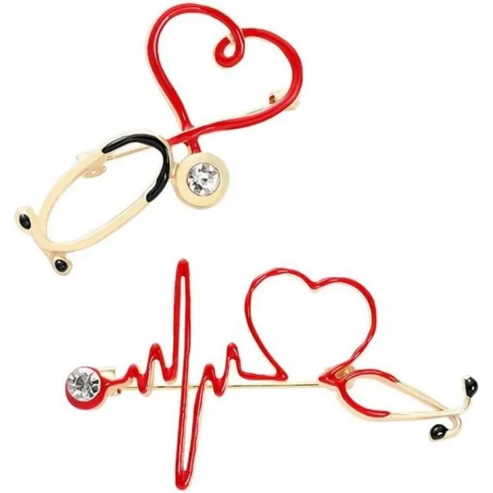 Stéthoscope en forme de coeur en alliage