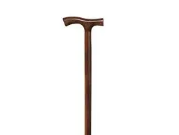 Canne en bois pognet en T