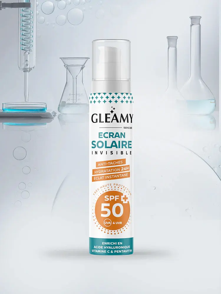GLEAMY - Ecran solaire anti tache invisible spf50 