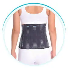 Aurafix - Ceinture Lombaire Tisse Grise 26cm X-large