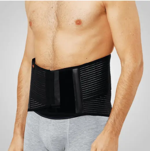 Aurafix - Ceinture lombaire noire avec coussinet small