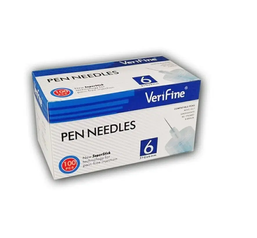 CareFine - Aiguilles pour stylos d'insuline 6mm 100pcs