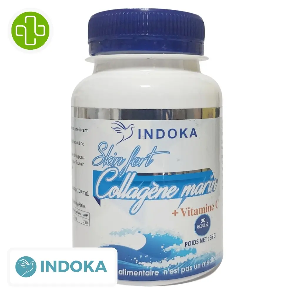 INDOKA - Collagene marin vitamine C 90gelules