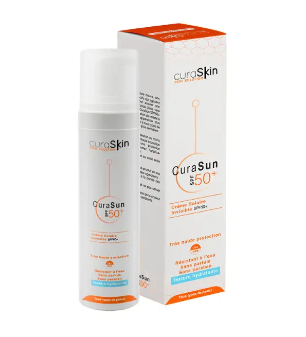 CuraSKin - Curasun creme solaire invisible 50ml