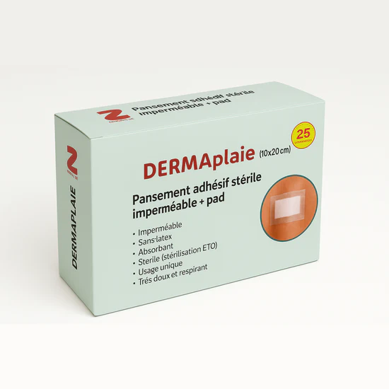 DERMAplaie - Pansement adhésif stérille 10x25cm