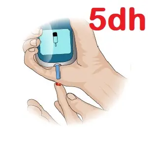 Mesure de la glycémie 5dh