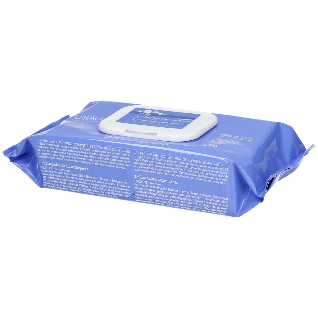 Uriage - Lingettes d'eau nettoyante