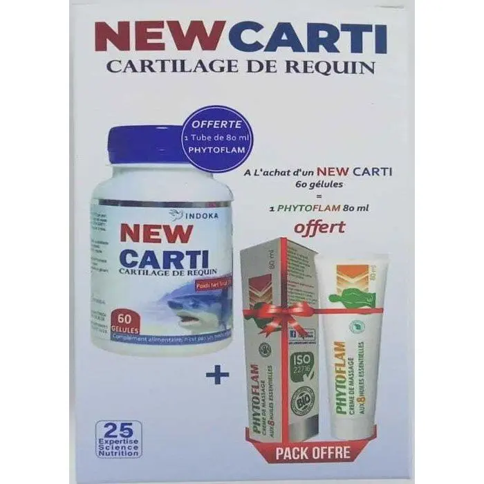 INDOKA - NewCarti cartilage de requin 60 Gelules
