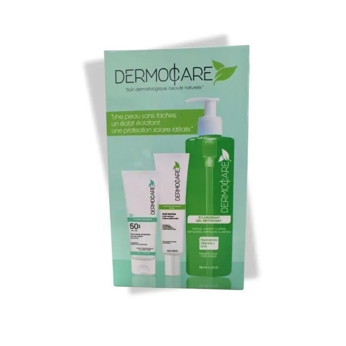 DERMOCARE - Pack ecran solaire + creme eclaircissante 