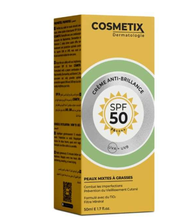 COSMETIX - Crème Anti-brillance SPF50