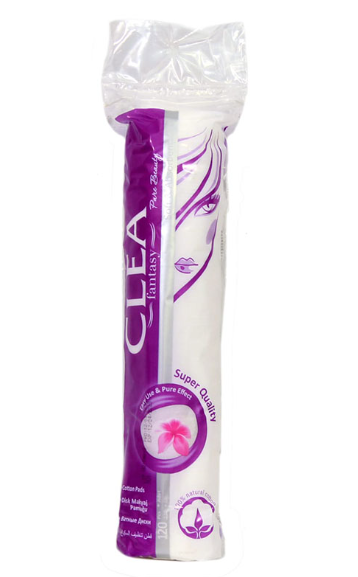 Coton doux pour le maquillage CLEA, 120 pièces, 
