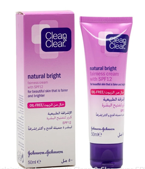 Clean & Clear - Crème Natural bright SPF12 50ml