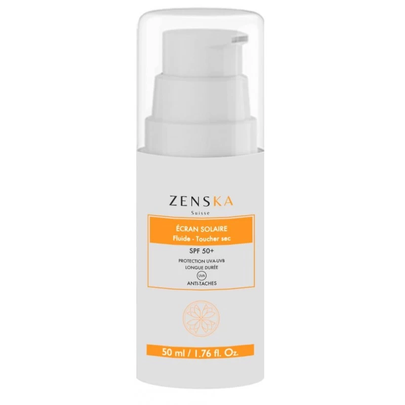 ZENSKA - Ecran solaire fluide toucher sec 50ml