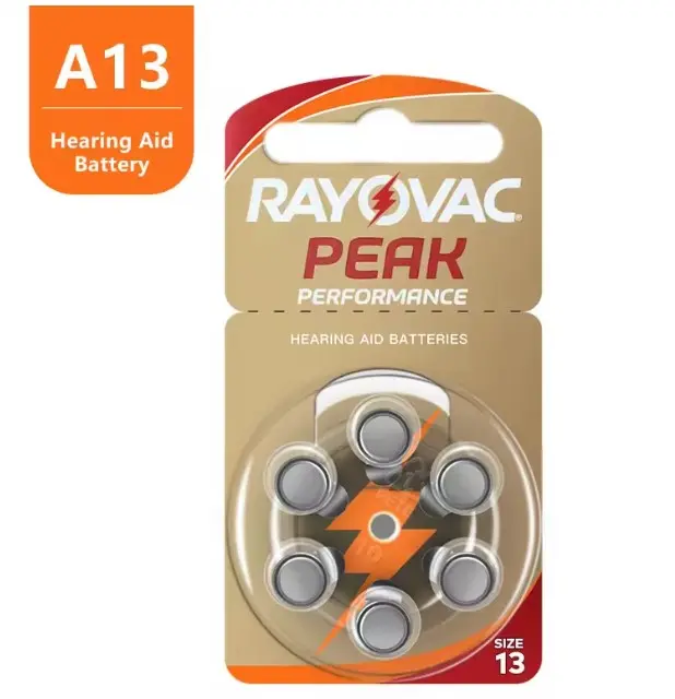 RAYOVAC - Batteries pour appareils auditifs A13 6 pièces