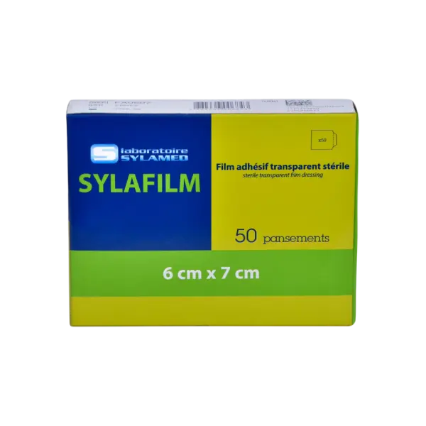 Sylafilm - Film Adhesif Transparent Sterile 6x7cm 50Pcs
