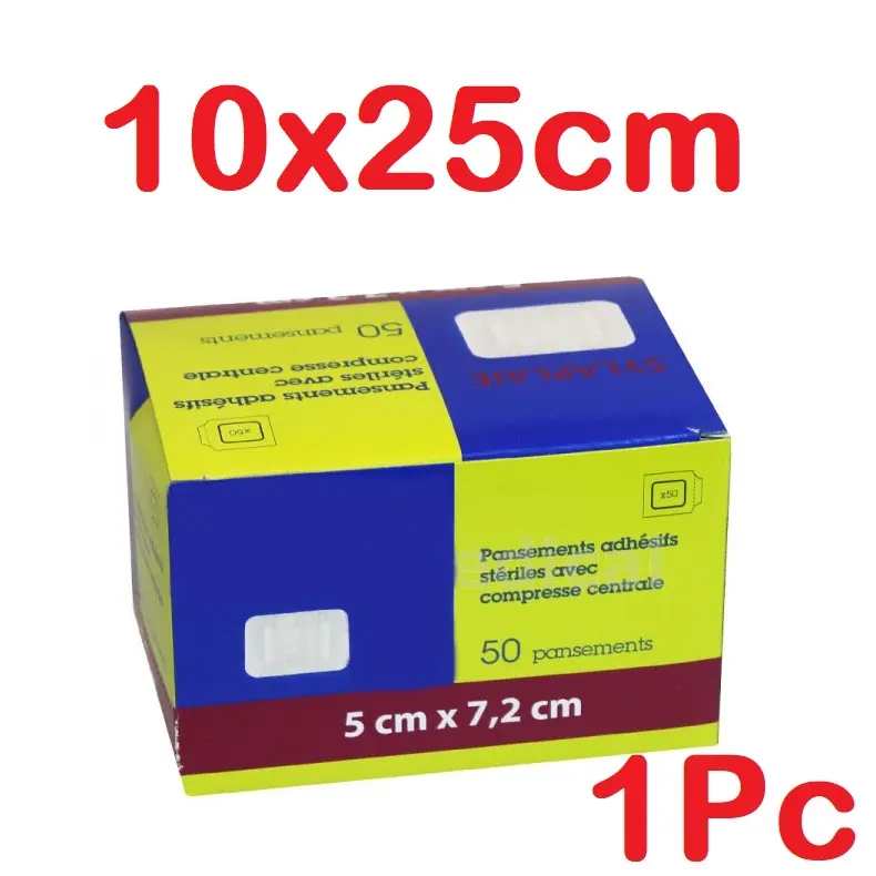 Sylaplaie - 10x25cm Pansement adhésifs stériles avec compresse 
