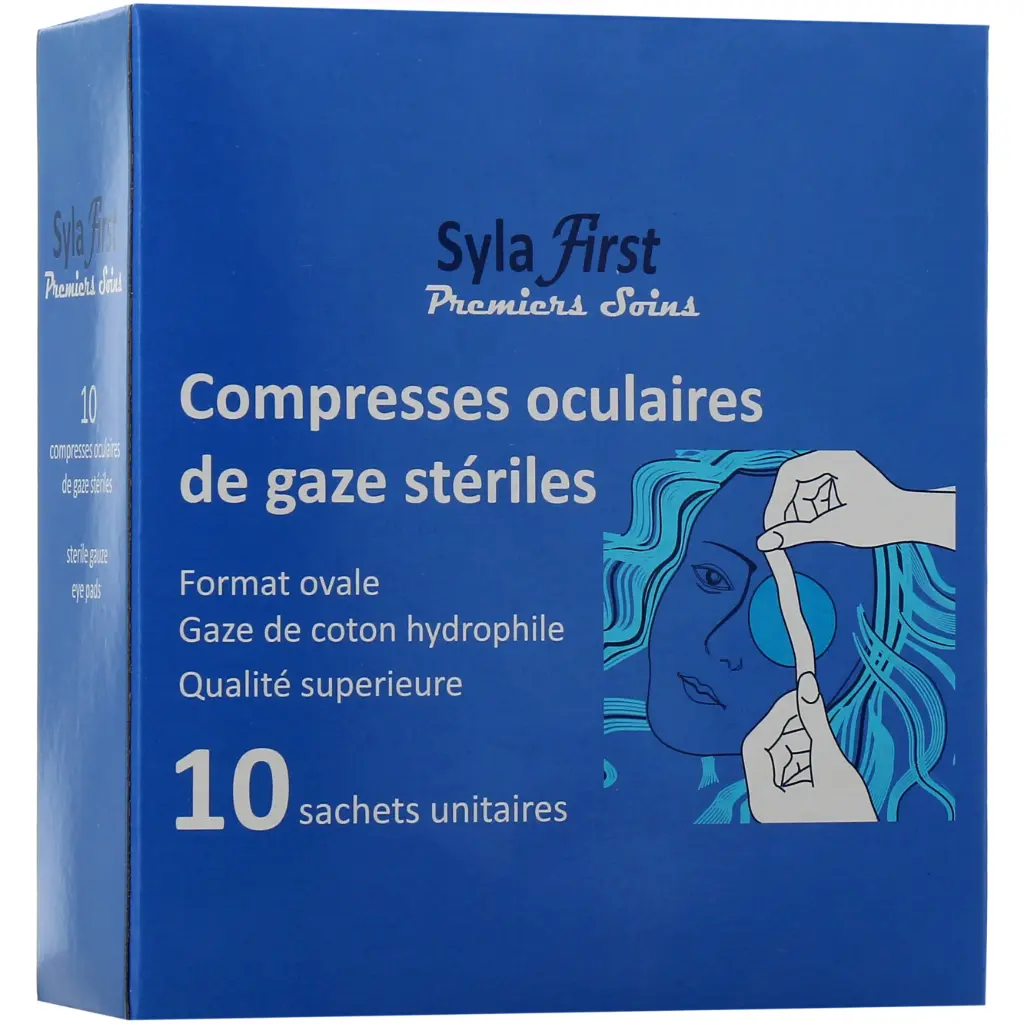 Sylafirst - Compresses oculaire boite 10 sachet 