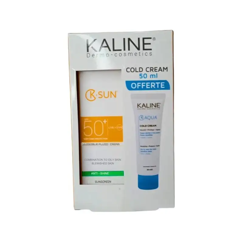 KALINE - Crème fluide invisible spf50 + Cold cream 50ml 