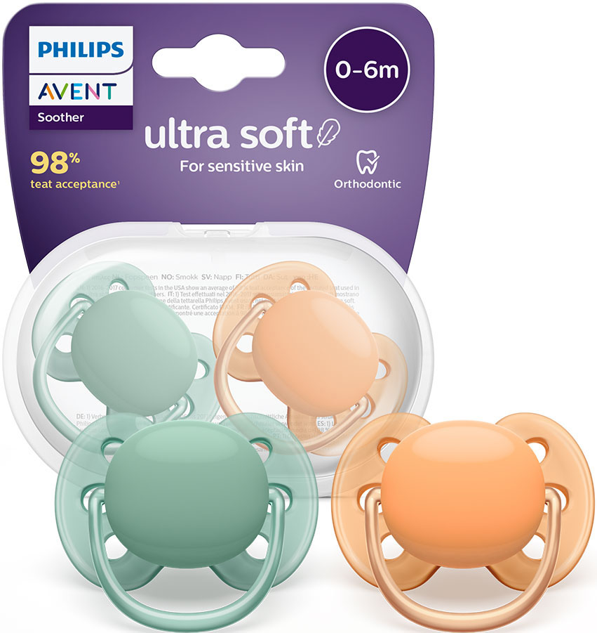 AVENT - Sucette Ultra Soft 0-6 mois