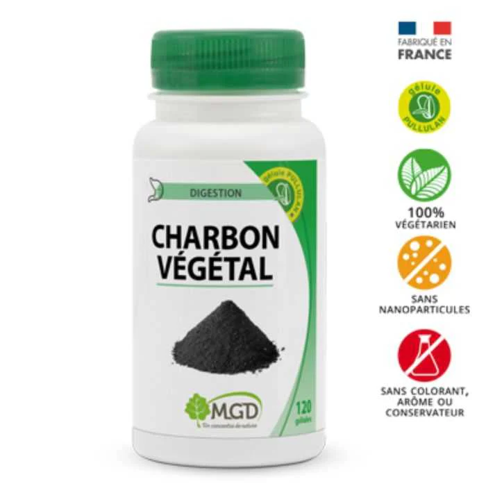 MGD - Charbon vegetal 120 gelules