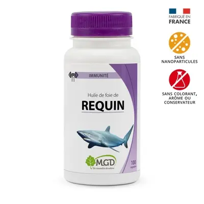 MGD - Huile de fioe de requin 100 capsules 