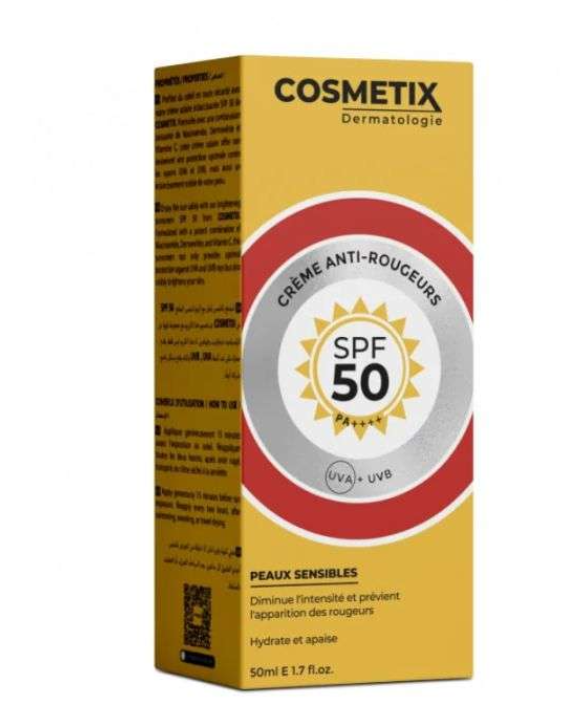 COSMETIX - Crème anti-rougeurs SPF50