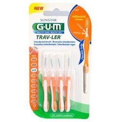 G.U.M - Trav-Ler Interdental Brushes 4 Pc