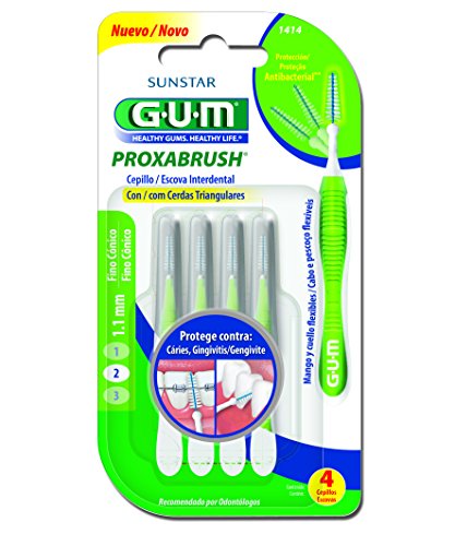 Gum - Proxabrush 1,1mm Fino Cnico Com 4 Unidades