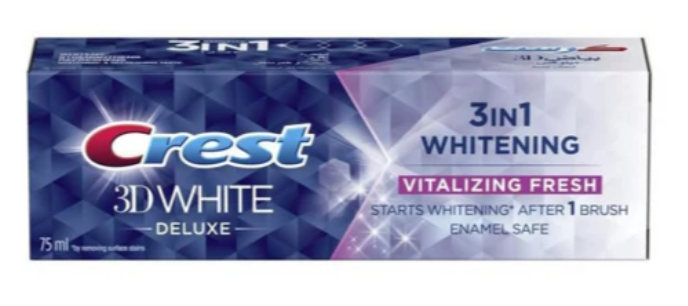 CREST 3D WHITE- dentifrice Deluxe 