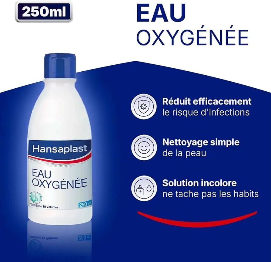 CROIX BACTER - Eau Oxygénée 10 Volumes (3%) – 250 ml | Antiseptique et nettoyant multi-usage
