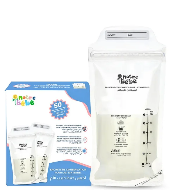Notre Bebe - Sachets de conservation pour lait 50 psc