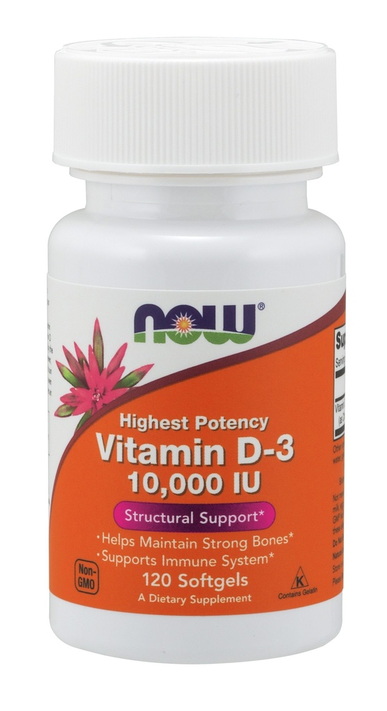 NOW - Vitamin D-3 120 gelules