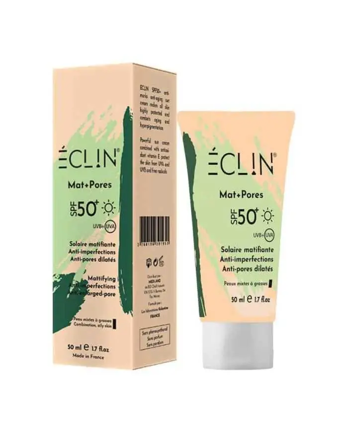 ECLIN - Ecran solaire mat pores spf50 50ml