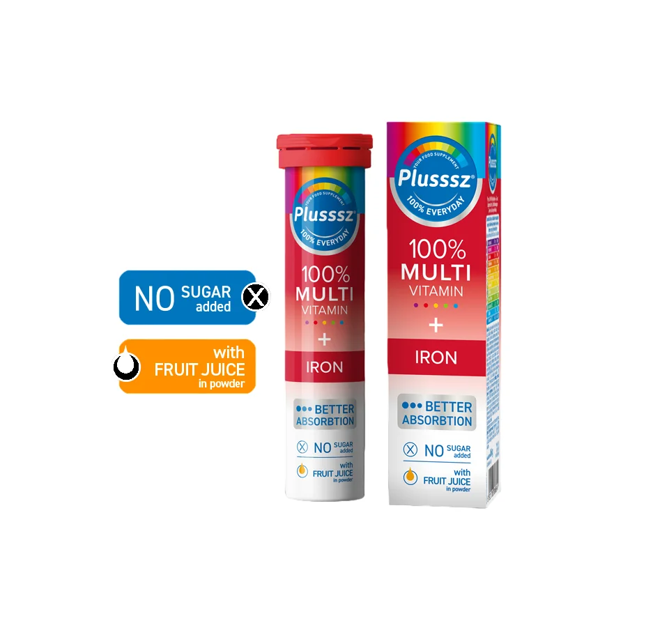 PLUSSSZ -  Multi vitamine + fer 20 comprimés 