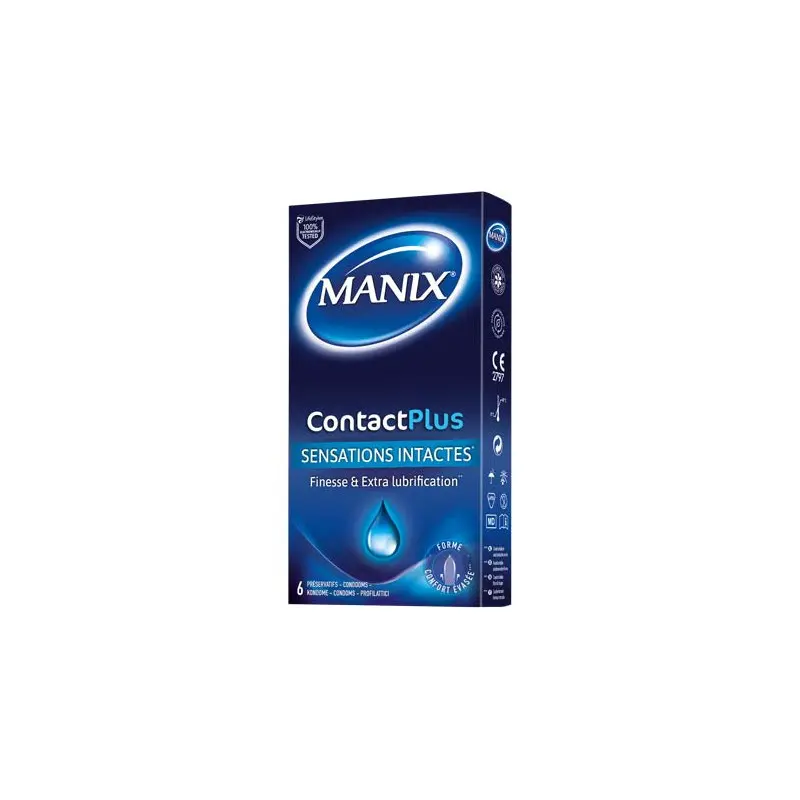 MANIX - Contact plus extra lubrifie 6pcs