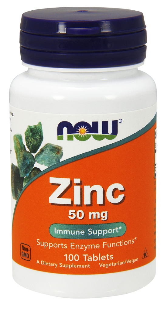NOW - Zinc 50mg 100 Tablets 