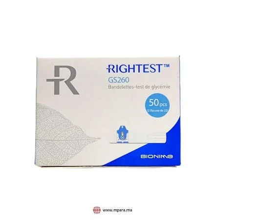 BIONIME - Bandelettes test de glycemie gs260