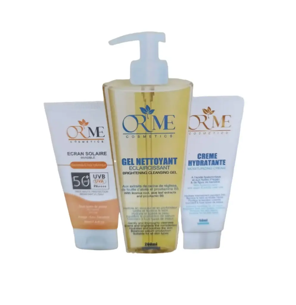 ORME - Pack (gel + écran + crème Hydra)