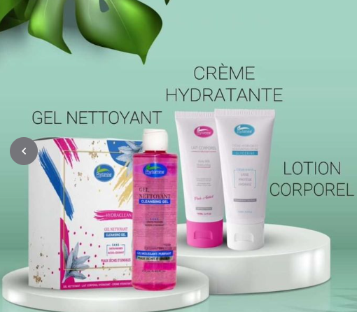 Phytamine - Pack Hydra clean Gel Nettoyant250 ml+ Lotion corporelle 100ml + Crème Hydratante 100ml