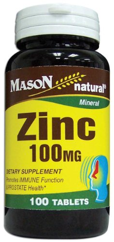 Mason natural - Zinc gluconate 100mg 100 tablets 
