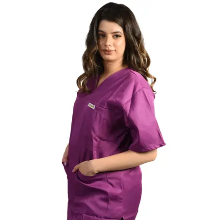 Pyjama Médical Mauve Fonce 