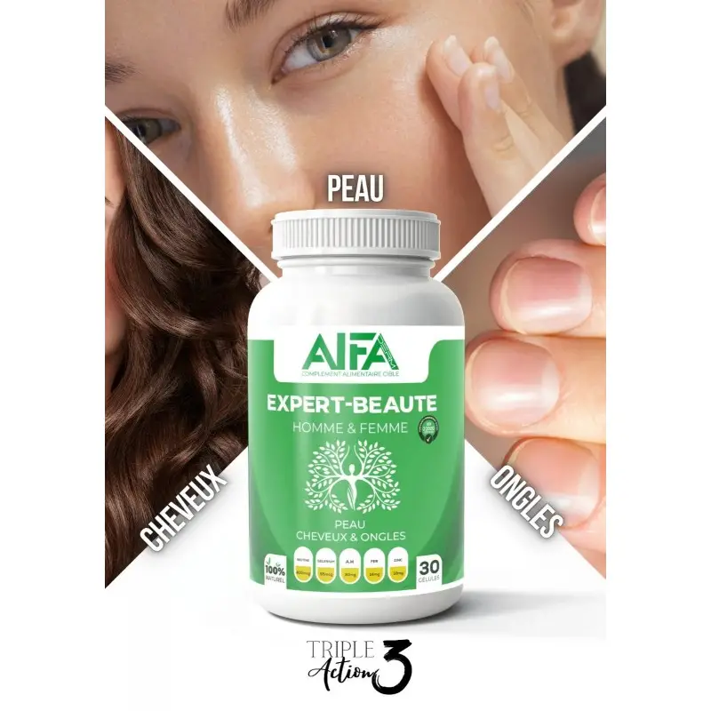 ALFA - Expert beaute homme et femme 30 gelules 